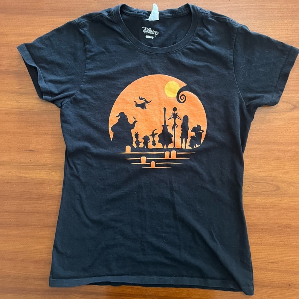 🌙 Disney Halloween Mickey Pumpkin & Nightmare Before Christmas Tees Bundle S 🎃 - Picture 2 of 15